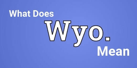 What Does WYO Mean