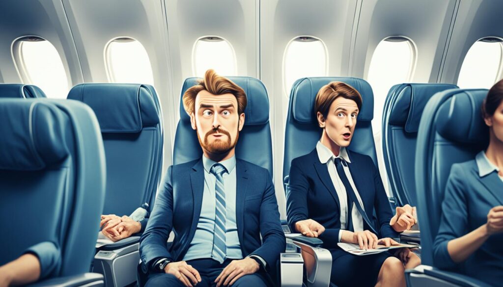 Is it acceptable to recline your seat on an airplane?